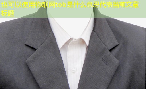 物联网tob是什么意思 物联网tob是什么意思